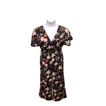 Blu Pepper Jumpsuit Womens Small Floral Print V Neck Cropped Tropical Re... - $16.83