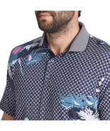 Puma Mattr Terrance Golf  Polo Shirt Mens Size Small Tropical Active Dee... - $61.72 CAD