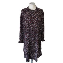 Hayden Los Angeles Black Floral Print Long Sleeve Smocked Dress Plus Size 1XL - £25.95 GBP