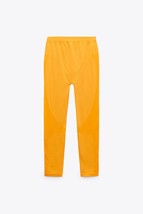 Zara Women&#39;s SEAMLESS JACQUARD LEGGINGS Size XS-S Yellow - £11.66 GBP