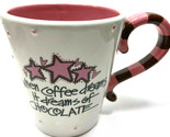 When Coffee Dreams It Dreams of Chocolate Pink White Mug 12 oz Gift Boxe... - $9.24