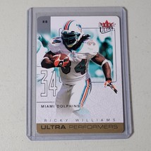 Ricky Williams Card #8 of 15 2004 Ultra Fleer Ultra Performers Card UP D... - £6.21 GBP
