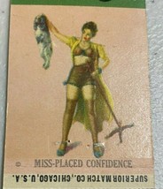 40s Sexy PinUp Hi-Way Super Service Station York PA matchbook cover Sunco - £3.59 GBP