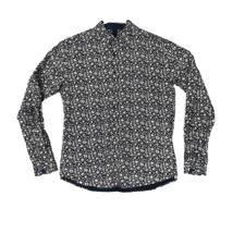 Higgs Homme Shirt Adult 3XL Slim Fits Like a Medium Floral Preppy Button Up - $16.31