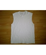 100% Cotton Casual Blank Plain White Sleeveless Tanktop Tank Tee T-Shirt... - £3.94 GBP