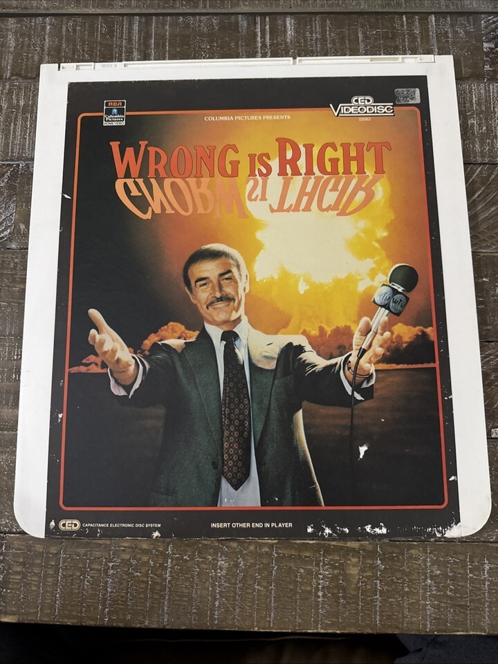 CED Videodisc NOT Laser Disc Wrong Is Right - $285.88