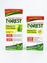 Ivarest Maximum Strength Poison Ivy Itch Spray Itch Cream Oak Bites Lot 2 BB6/23 - £13.88 GBP