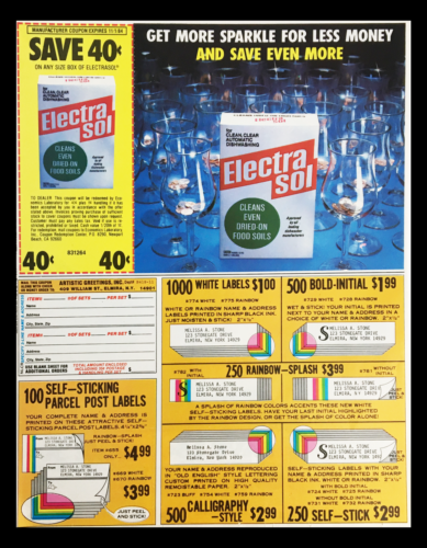 1984 Carnation Fancy Feast Cat Food Circular Coupon Advertisement Item image 2