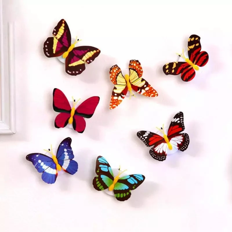 House Home Aerfly Night Lights Pasteable 3D Aerfly Wall Stickers Lamps 1/5PCS Ho - £19.67 GBP