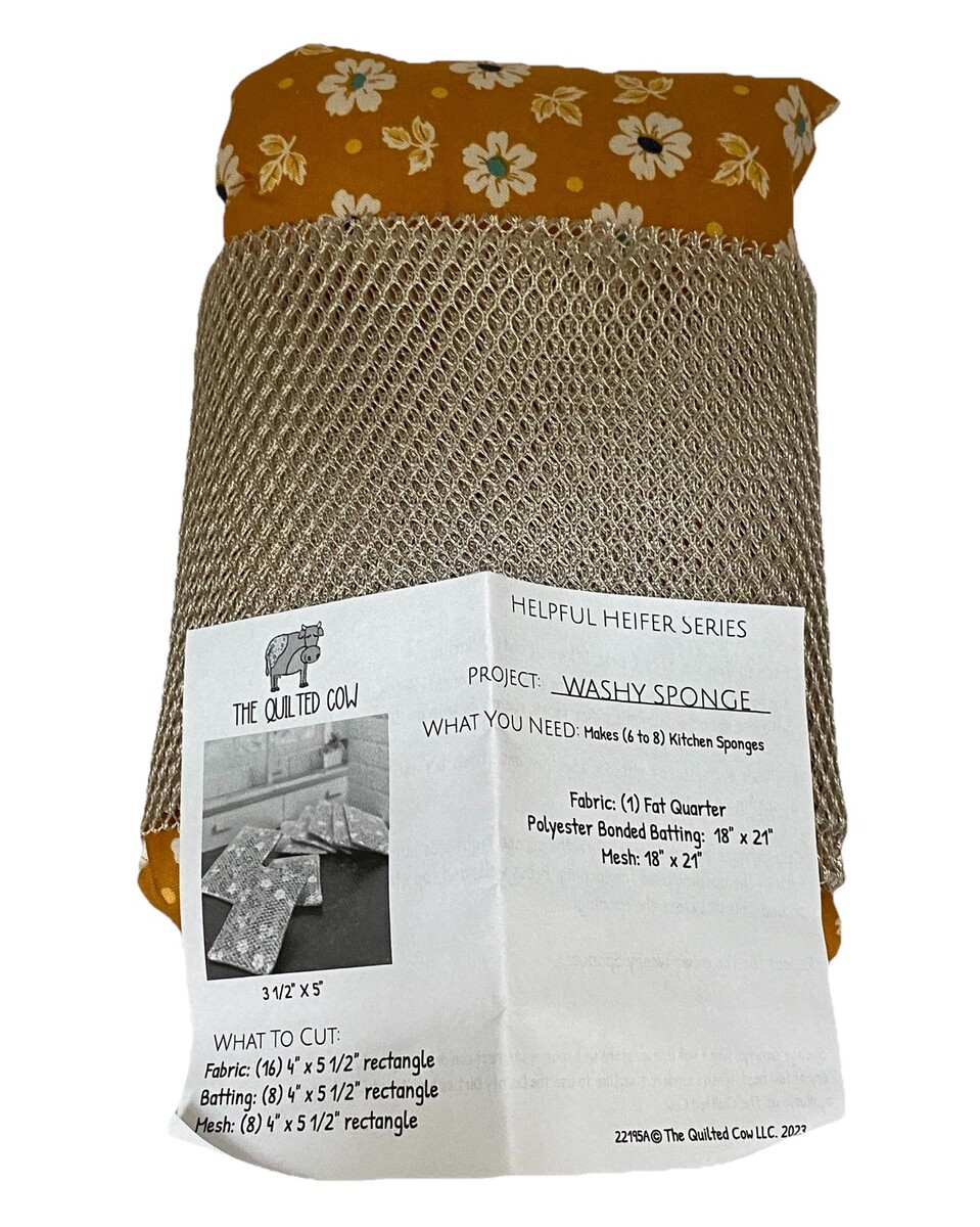 The Quilted Cow Washy Sponge Sewing Kit Makes 6 Sponges NEW - $18.04