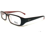 Ray-Ban Eyeglasses Frames RB5063 2181 Black Watermelon Red Rectangular 5... - £59.05 GBP