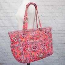 ❤️ Vera Bradley Mocha Rouge Get Going / Carried Away Xl Tote Floral Pink Brown - £52.49 GBP