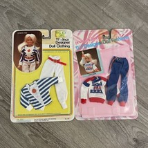 Vtg 2 Lot  1986 Barbie Sindy Brooke Clone Funwear Doll Fashions Disney - £23.42 GBP