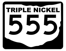 Ohio State Highway 555 Triple Nickel Sticker Decal Highway Sign Road Sig... - £1.53 GBP+