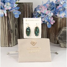 Kendra Scott Elle Faceted Blue Abalone Statement Earrings NWT - £58.88 GBP