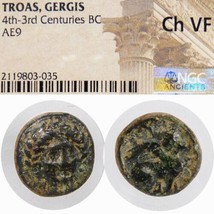 Sphinx, Sybil Prophetess Predicted Fall Of Troy, Ngc Choice Vf Troas Gergis Coin - £126.24 GBP