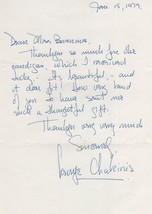 George Chakiris West Side Story Fully Hand Written &amp; Signed Letter - £13.36 GBP