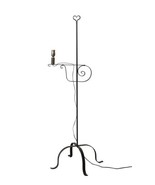 Wrought Iron Adjustable Floor Lamp with Heart Top - $1,871.96 MXN