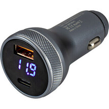 Sea-Dog Round USB &amp; USB-C Power Plug w/Voltmeter - £30.85 GBP