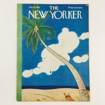 The New Yorker Magazine January 12 1952 Theme Cover by Rea Irvin No Label - £37.50 GBP