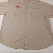 Columbia Omni-Shade FM7253 Men's 2XL Brown Vented Button Front Long Sleeve Shirt image 12