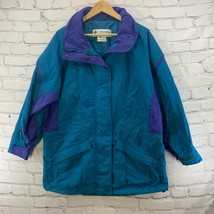 Columbia Sportswear Gizzmo Vintage Jacket Womens Sz L Large Blue Purple - £38.94 GBP