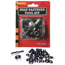 Metal Snap Fastener Tool Kit Leather Buttons Press Studs Grommet Set Clo... - $20.89