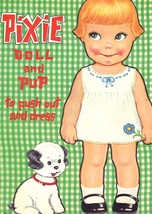 Vintage Uncut 1950s Pixie Paper Dolls Cute Rare Hd Lasr REPRODUCTION~NO1 Slr - $11.29