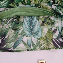 Roz & Ali Women's Green Floral Leaf A-Line Pull-On Skirt Size 1X image 13