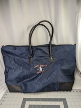 Walt Disney World Blue Vinyl Large Tote Carry Bag Zipper Duffel 24x16 Inch - $39.95