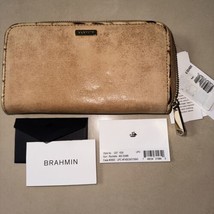Brahmin Suri Rochelle Zip Around Wallet Croc Melbourne Nwt Rare Color - £135.11 GBP