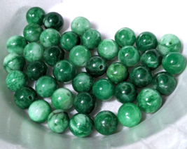 Bead Lot Zambian Emerald Round Cabochons Loose Gemstone Green Beads Jewe... - £5.85 GBP
