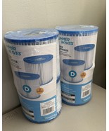 Summer Waves TYPE D Swimming Pool Spa Pump Filter Cartridge - 2 Packs of 2 - $15.99