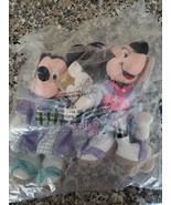 Globe Trotting Japanese DISNEY Store Mickey &amp; Minnie Mouse #2 Plush Bean... - $28.92