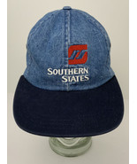 Vintage Denim Hat Southern States Seed Feed Embroidered Snapback Cap Far... - $24.70