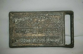 Old Vintage Brass Colorado State Penitentiary Belt Buckle Canon City Colo - £10.11 GBP