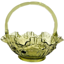 Vintage Green Pressed Glass with Handle Avocado Green - £22.77 GBP