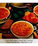1963 Campbell&#39;s Turkey Noodle Soup Advertisement Canned Foods DWJJ17 - $40.83 CAD