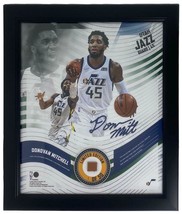 DONOVAN MITCHELL Jazz Framed 15&quot; x 17&quot; Game Used Basketball Collage LE 1/50 - $295.00