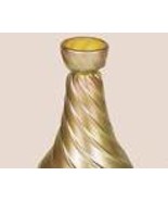 Iridescent Art Glass Favrile Twist Candle Holder - £86.01 GBP