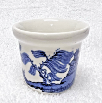 Blue Willow Single Egg Cup Made in England Earthenware 1 7/8 x 2 1/8 inch - $19.80