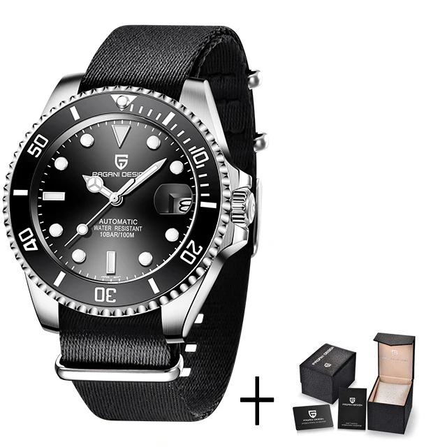 Luxury Men&#39;s Automatic Watches Sapphire Glass Diver&#39;s Mechanical Wristwa... - £134.77 GBP