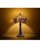 EMPRESS, a 1-light Dragonfly stained glass table lamp - $186.00
