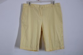 Talbots 10 Yellow Cotton Stretch Twill Chino Long Shorts - £13.44 GBP
