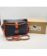 VTG Dooney &amp; Bourke Bag All Weather Leather Crossbody Pebble Black Leath... - $121.99