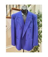 Jack Green Linea Classica Men&#39;s Blue Polyester Double Breasted Blazer Si... - €38,28 EUR