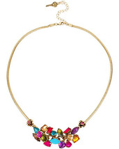 Betsey Johnson Carnival Stone Cluster Necklace Nwt - £27.65 GBP