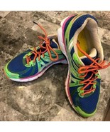 Asics Womens SIZE 10 GT-2000 Running Shoes Blue White Pink Neon Green - €13,74 EUR