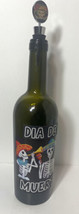 Dia de Los Muertos Day of the Dead Glass Wine Bottle with Stopper - 750 ml - $24.00