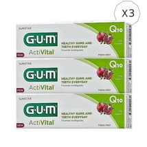 3 x Gum Activital Healthy Gums and Teeth Toothpaste 75 ml - £28.23 GBP